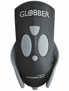 Звонок-фонарик 525-120 Globber для самокатов Mini Hornit 25 мелодий, цвет – Black (Globber, 6714rt)